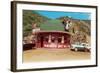 Hat-Shaped Miner's Hat Drive-In, Roadside Retro-null-Framed Art Print