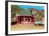 Hat-Shaped Miner's Hat Drive-In, Roadside Retro-null-Framed Art Print