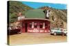 Hat-Shaped Miner's Hat Drive-In, Roadside Retro-null-Stretched Canvas