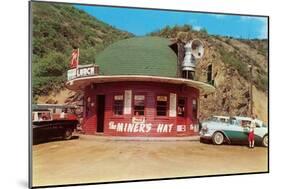 Hat-Shaped Miner's Hat Drive-In, Roadside Retro-null-Mounted Art Print