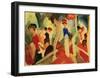 Hat Shop at the Promenade-Auguste Macke-Framed Giclee Print