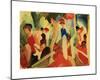 Hat Shop at the Promenade-Auguste Macke-Mounted Giclee Print