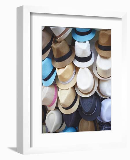 Hat Shop, Istanbul, Turkey, Europe-Sakis Papadopoulos-Framed Photographic Print