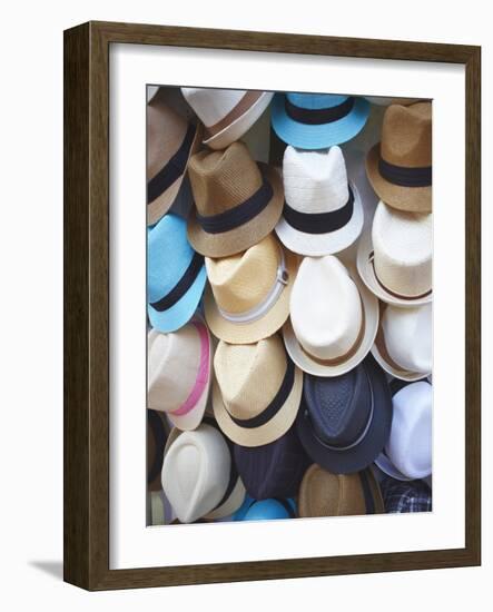 Hat Shop, Istanbul, Turkey, Europe-Sakis Papadopoulos-Framed Photographic Print