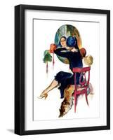 "Hat Shop,"November 30, 1929-John LaGatta-Framed Giclee Print