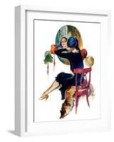 "Hat Shop,"November 30, 1929-John LaGatta-Framed Giclee Print