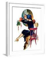 "Hat Shop,"November 30, 1929-John LaGatta-Framed Giclee Print