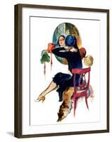 "Hat Shop,"November 30, 1929-John LaGatta-Framed Giclee Print
