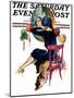 "Hat Shop," Saturday Evening Post Cover, November 30, 1929-John LaGatta-Mounted Giclee Print