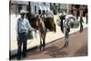 Hat Vendors, San Juan, South America, 1909-Waldrop-Stretched Canvas