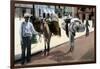 Hat Vendors, San Juan, South America, 1909-Waldrop-Framed Giclee Print