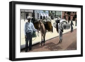 Hat Vendors, San Juan, South America, 1909-Waldrop-Framed Premium Giclee Print