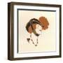 Hat with Chin Strap 1913-null-Framed Art Print