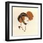 Hat with Chin Strap 1913-null-Framed Art Print