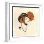 Hat with Chin Strap 1913-null-Framed Art Print