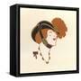 Hat with Chin Strap 1913-null-Framed Stretched Canvas