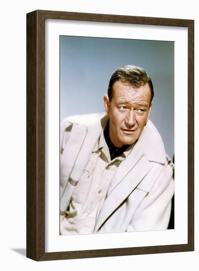 HATARI !, 1962 directed by HOWARD HAWKS John Wayne (photo)-null-Framed Photo