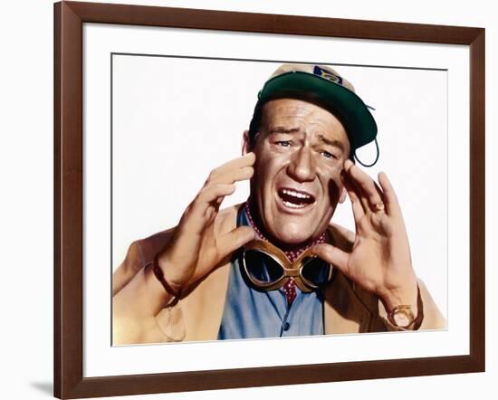 HATARI !, 1962 directed by HOWARD HAWKS John Wayne (photo)-null-Framed Photo