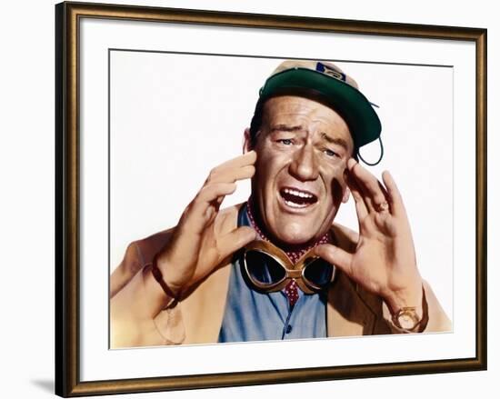 HATARI !, 1962 directed by HOWARD HAWKS John Wayne (photo)-null-Framed Photo