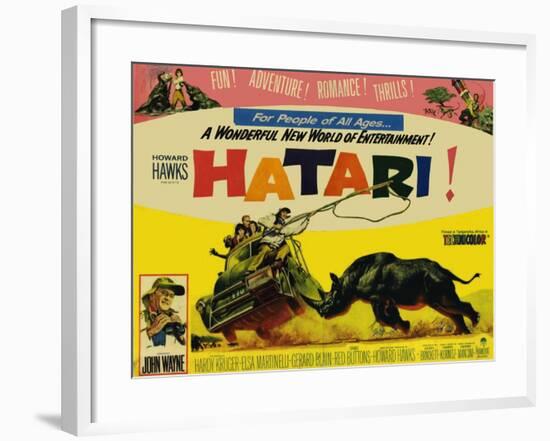 Hatari, 1962-null-Framed Art Print