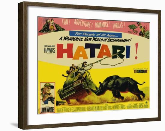 Hatari, 1962-null-Framed Art Print