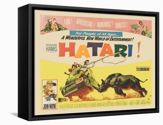 Hatari!, 1962-null-Framed Stretched Canvas
