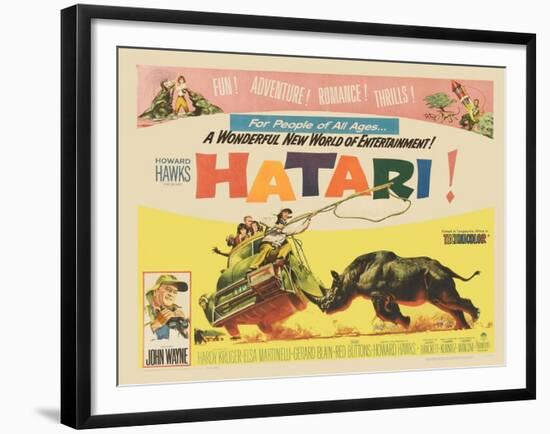 Hatari!, 1962-null-Framed Giclee Print