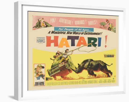 Hatari!, 1962-null-Framed Giclee Print