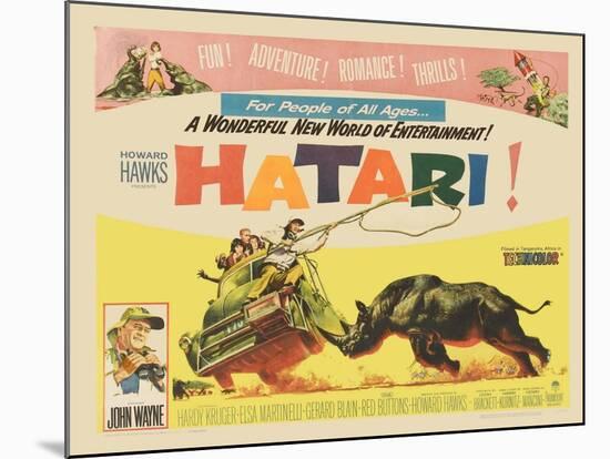 Hatari!, 1962-null-Mounted Giclee Print