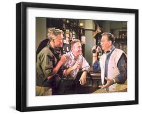 Hatari!, Hardy Kruger, Red Buttons, John Wayne, 1962-null-Framed Photo