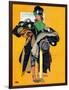 "Hatcheck Girl", May 3,1941-Norman Rockwell-Framed Giclee Print