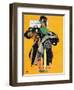 "Hatcheck Girl", May 3,1941-Norman Rockwell-Framed Giclee Print