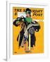 "Hatcheck Girl" Saturday Evening Post Cover, May 3,1941-Norman Rockwell-Framed Giclee Print