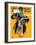 "Hatcheck Girl" Saturday Evening Post Cover, May 3,1941-Norman Rockwell-Framed Giclee Print