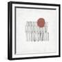 Hatched Colorblock IV-Jennifer Parker-Framed Art Print