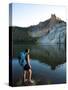 Hatchett Lake While on a Backpacking Trip in the White Cloud Mountains in Idaho.-Ben Herndon-Stretched Canvas