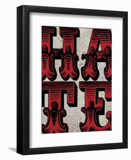 Hate Sign-N. Harbick-Framed Art Print