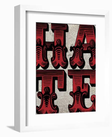 Hate Sign-N. Harbick-Framed Art Print