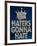 Haters Gonna Hate Blue Bling Poster-null-Framed Poster