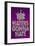 Haters Gonna Hate Purple Bling Poster-null-Framed Poster