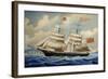 Hatfield Brothers Brigantine Entering Harbor of Livorno-null-Framed Giclee Print