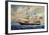 Hatfield Brothers Brigantine Entering Harbor of Livorno-null-Framed Giclee Print