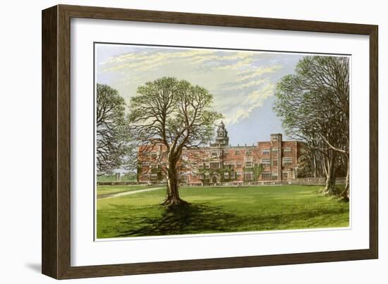 Hatfield House, Hertfordshire, Home of the Marquis of Salisbury, 1880-Benjamin Fawcett-Framed Giclee Print