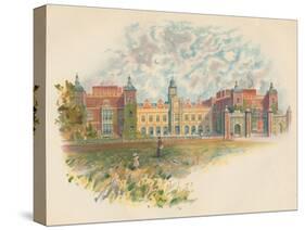 'Hatfield House, Hertfordshire - South Front', c1890-Charles Wilkinson-Stretched Canvas