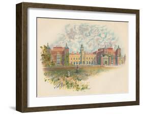 'Hatfield House, Hertfordshire - South Front', c1890-Charles Wilkinson-Framed Giclee Print