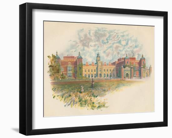 'Hatfield House, Hertfordshire - South Front', c1890-Charles Wilkinson-Framed Giclee Print