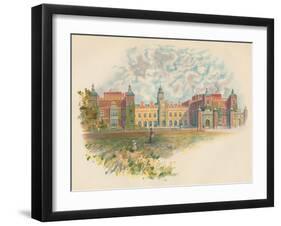 'Hatfield House, Hertfordshire - South Front', c1890-Charles Wilkinson-Framed Giclee Print