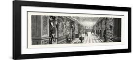 Hatfield House, Hertfordshire, the Seat of the Marquis of Salisbury: the Armoury, Uk-null-Framed Giclee Print