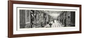 Hatfield House, Hertfordshire, the Seat of the Marquis of Salisbury: the Armoury, Uk-null-Framed Giclee Print