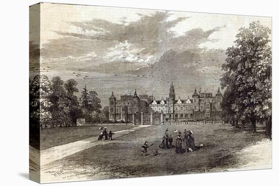Hatfield House, Seat of Marquis of Salisbury, from 'The Illustrated London News', 11th July 1874-null-Stretched Canvas